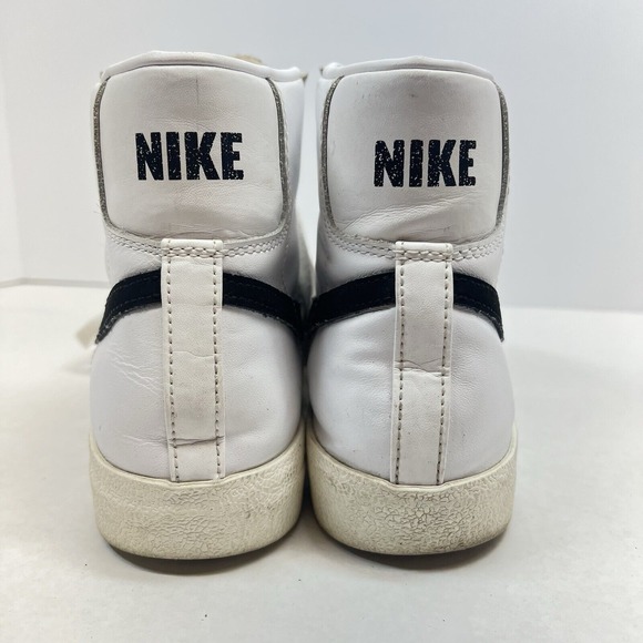 Nike Blazer Mid 77 Vintage White Black Mens 8.5 Retro 70s Style SkaterUrban